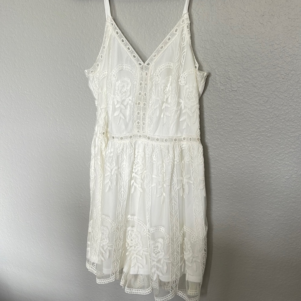 Ivory lace romper